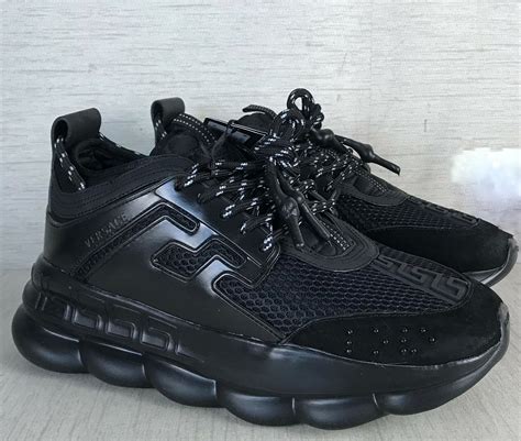 versace chain reaction total black|Versace chain reaction black laces.